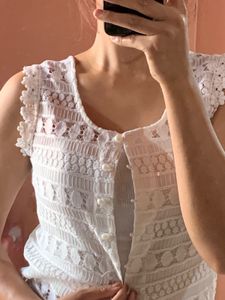 White Lace Sleeveless Slip