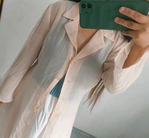 Vintage  Pink Sheer Shirt😍