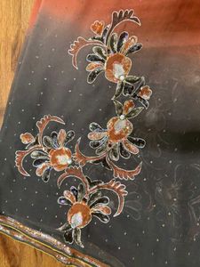 Ombre Saree With Sequins Embroidery &amp; Blouse