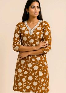 Floral Print Kurta