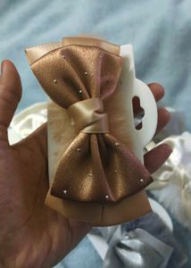 Hair Furr Rubber Band Bow
