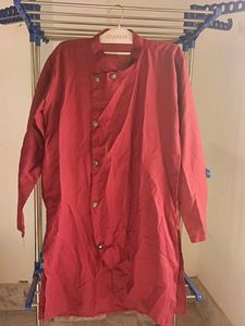 Maroon Kurta with Buttons