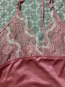 Satin Lace Nightsuit