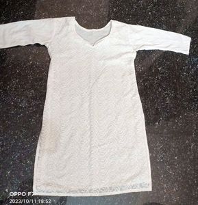 White Short Kurti