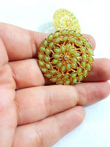 Meenakari Floral Statement Earrings