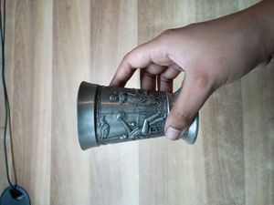 German pewter cup or shot glass
