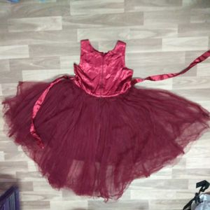 Party-Perfect Burgundy Dress