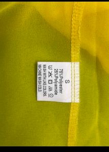Bright Yellow Wrap Around Shrug Top