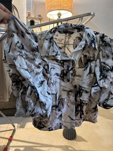 Zara Marble Print Top
