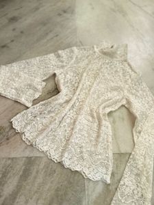 Lace Bell Sleeve Top