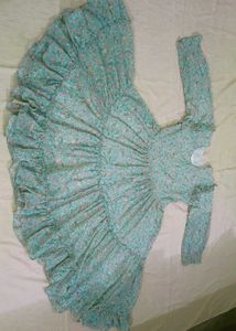 High Flared Printed Frock