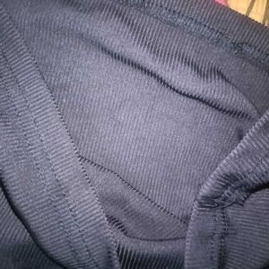 Navy Blue Bow Top