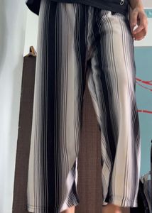 Straight Striped Pants