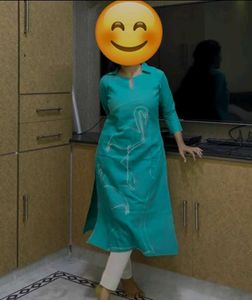 Duck embroidery Kurta Set Totally New