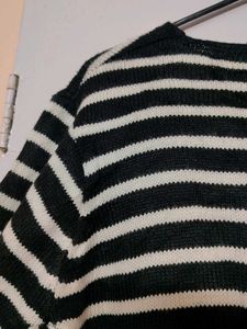 Striped V-Neck Sweater