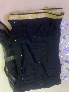 Black Sharara Suit With Dupatta