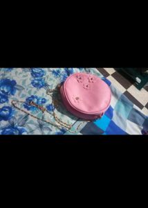 Pink Circular Sling Bag Brand New