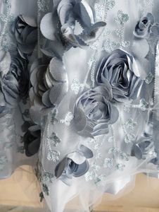 Sparkly Blue Flower Girl Dress