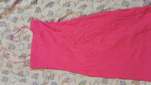 Zara ribbed Strappy Hot Pink Dress