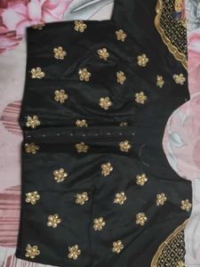 Elegant Black Embellished Blouse