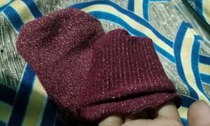 Sparkly Purple Socks