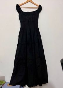 Black Tiered Maxi Dress