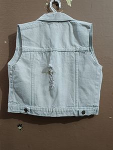 Light Wash Denim Vest