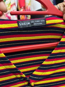 Multi Coloured Shirt Style Top