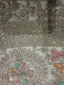 Sea green heavy lehenga