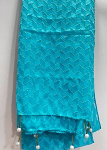 Georgette Shimmer Party Wear Stole