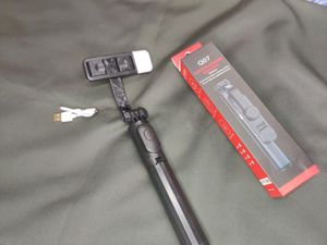 New Tripod Cum Selfie Stick With LED Light And Bluetooth Shutter Button