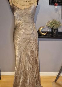 Crushed Velvet Slip Dress