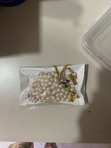 Pearl Necklace and Earring Set