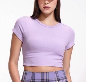 Cute Lilac Crop Top