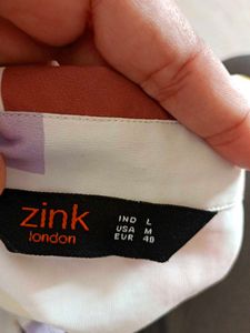 Geometric Print Button-Down Shirt