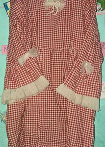 Red &amp; White Checkered Dress
