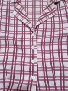 Checked Button-Down Shirt