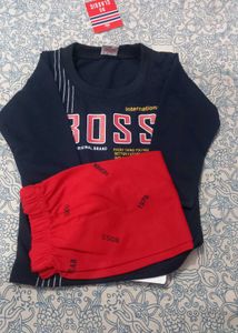 Kids Tshirt And Trouser Set