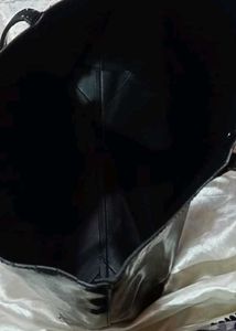 Guess Black Patent Leather Tote Bag