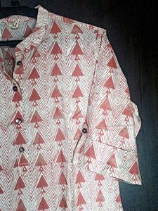 Women Cotton Muslin Printed Kurta