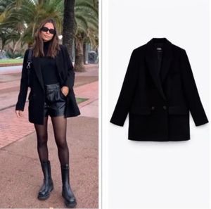 ZARA Long Black Blazer