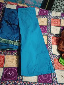 Cotton Silk Saareee With Blouse And Peticoat