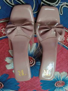 RINDAS Women Heels Sandal (Pink, 5)