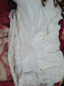 White Color Plain Solf SILK Dupatta