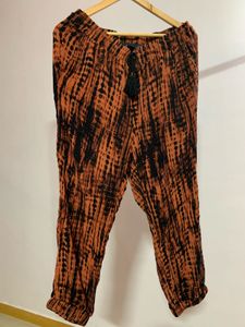 Trendy Siburi Print Cotton Joggers with Adjustable