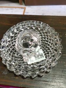 Crystal Glass Turtle With Tray For Vastu