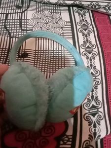 Blue Faux Fur Earmuffs - Cozy Winter Accessory