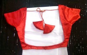 deep neck backless blouse non padded