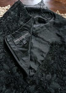 GLAM PARTY Black Lace Gown