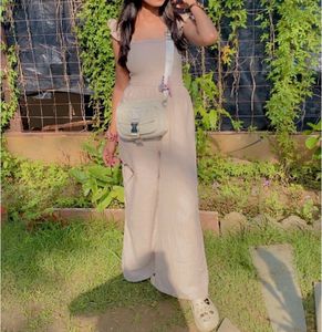 Cute Beige Sundress jumpsuit